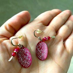 Etched Metal Earrings
